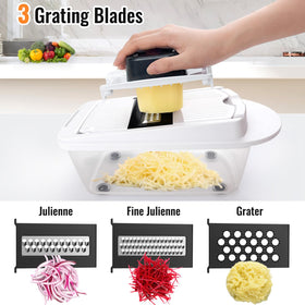 Ukeetap onion chopping action delivers even, fast results.
