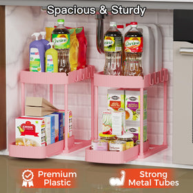 Ukeetap pink bottom drawer design enables quick item access
