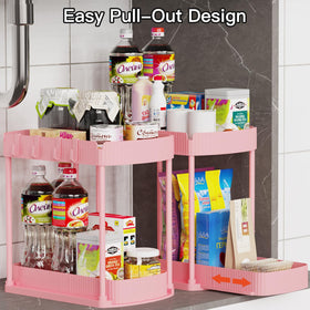 Ukeetap pink space saving storage solution for small bathrooms and kitchens