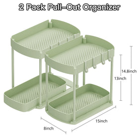 Ukeetap under-cabinet storage in green maximizes kitchen space