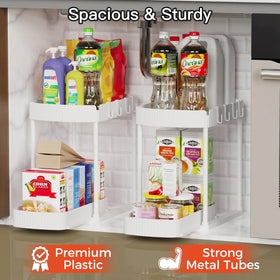 Ukeetap bathroom storage under sink keeps essentials tidy.