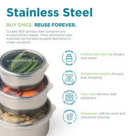 U Konserve silicone lid close-up; airtight seal keeps meals fresh.