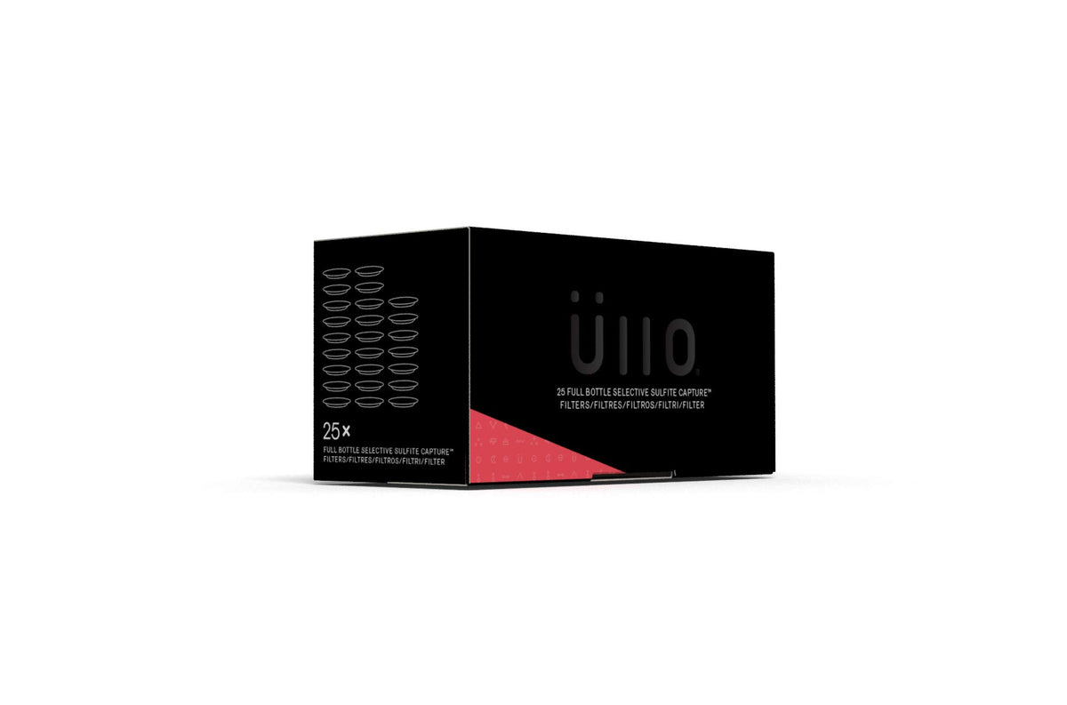 Üllo filter bottle pour shows filtration in action for tastier wine.