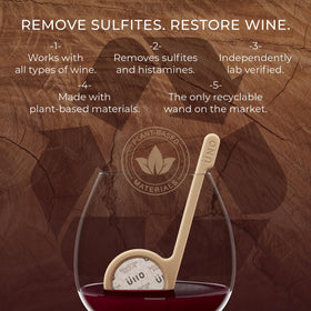 Üllo Uno, Made in USA, original wine purifier for a cleaner taste.