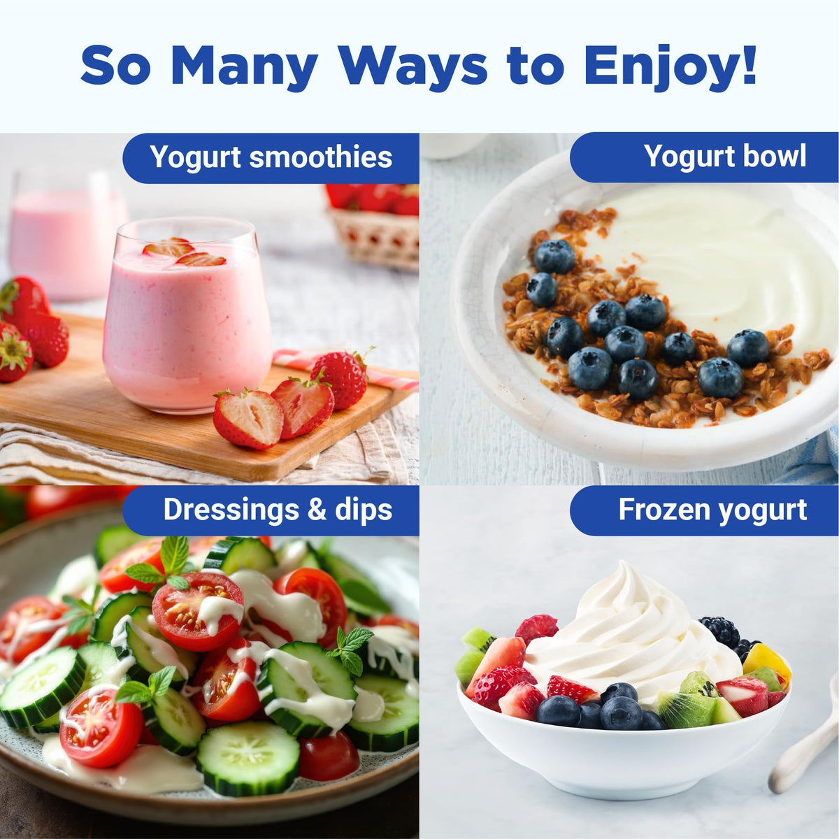 Ultimate Probiotic Yogurt Maker compact design fits on any kitchen counter.