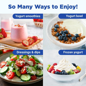 Ultimate Probiotic Yogurt Maker delivers yogurt without artificial flavors or additives.
