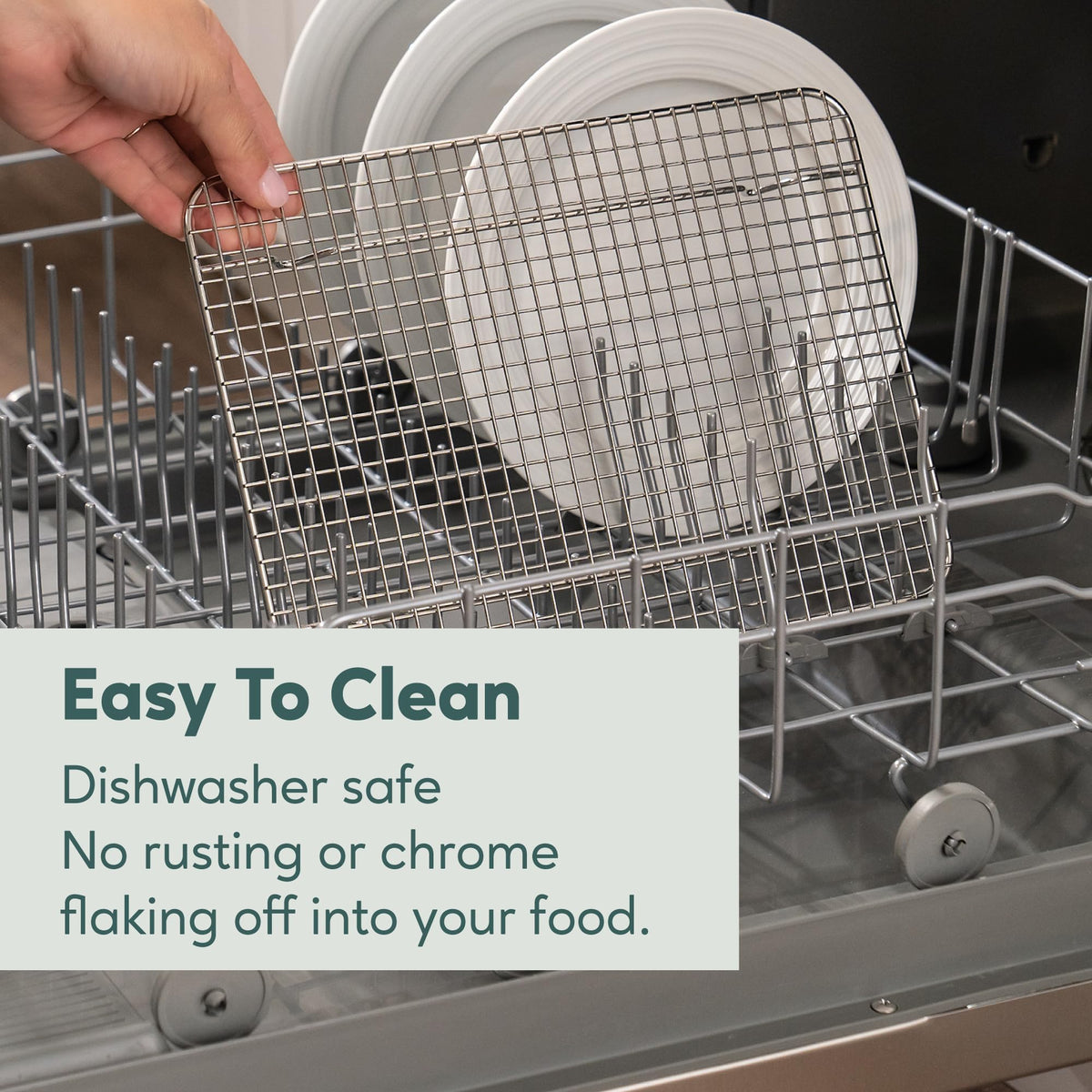 Ultra Cuisine rack used in high-heat oven up to 575 degrees Fahrenheit for versatile cooking tasks