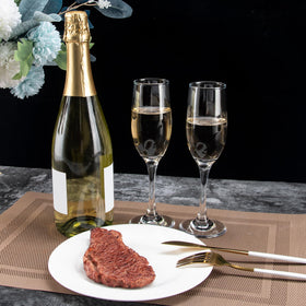 UMEIED champagne glasses durable and reusable, suitable for weddings and bars.