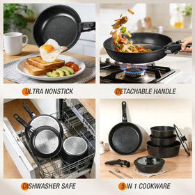 UMETRE dishwasher-safe cookware for quick and easy cleaning.