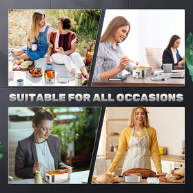Umigy portable lunch container fits in bags for travel and commuting