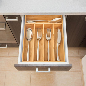 Umilife in-drawer setup illustrating easy access and organization.