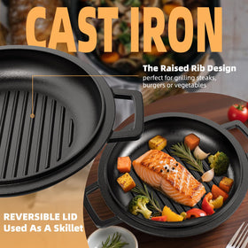 Umite Chef 2-in-1 pot and skillet saves storage space.