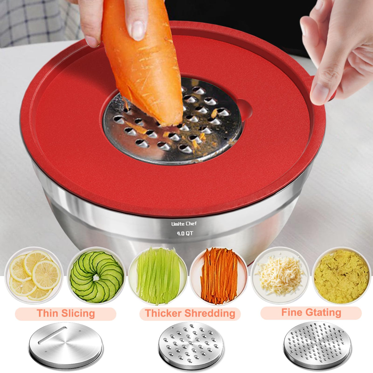 Umite Chef lids are BPA-free and airtight for freshness