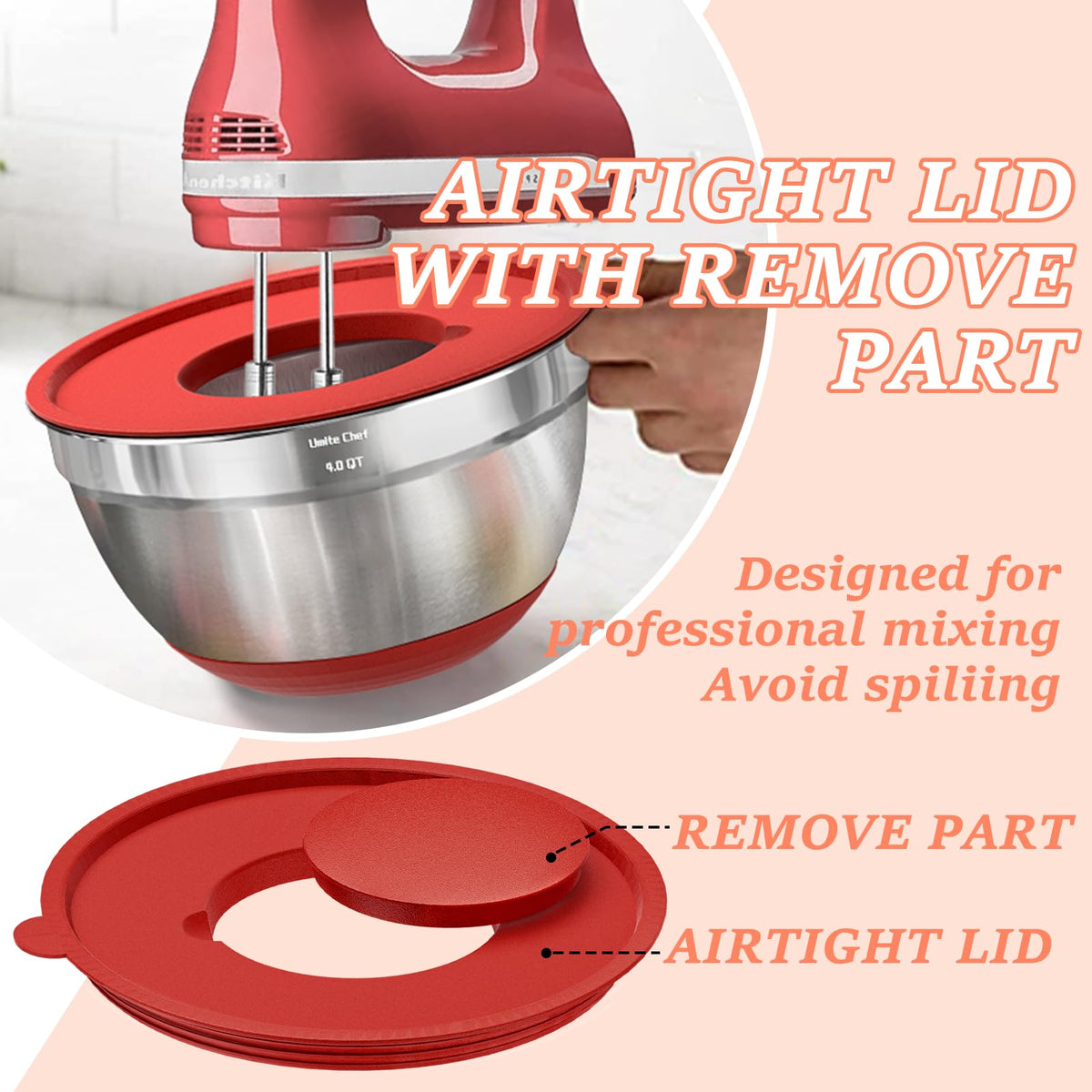 Umite Chef bowls are dishwasher-safe for easy cleanup