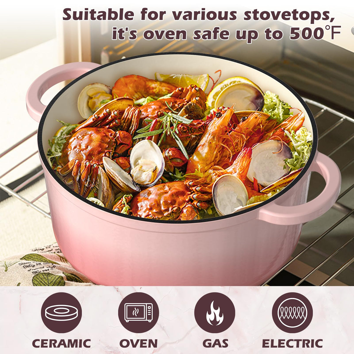 Umite Chef 7QT ideal for no-knead bread baking
