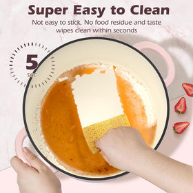 Close-up of lid tight-seal preserving moisture for tender stews.