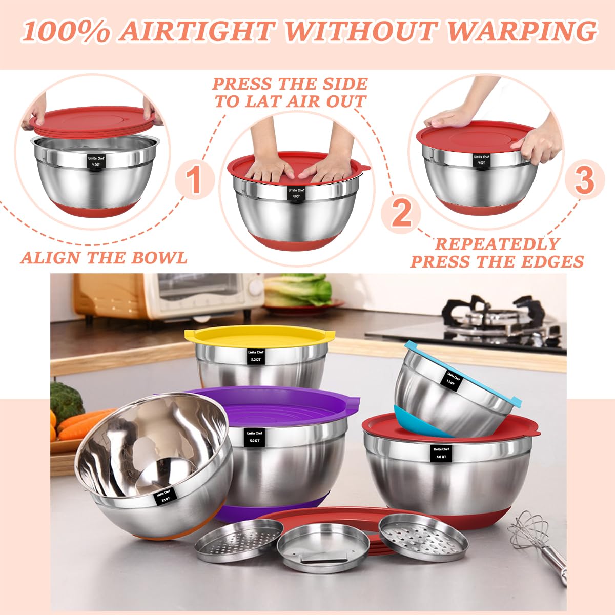 Umite Chef nesting design saves kitchen space