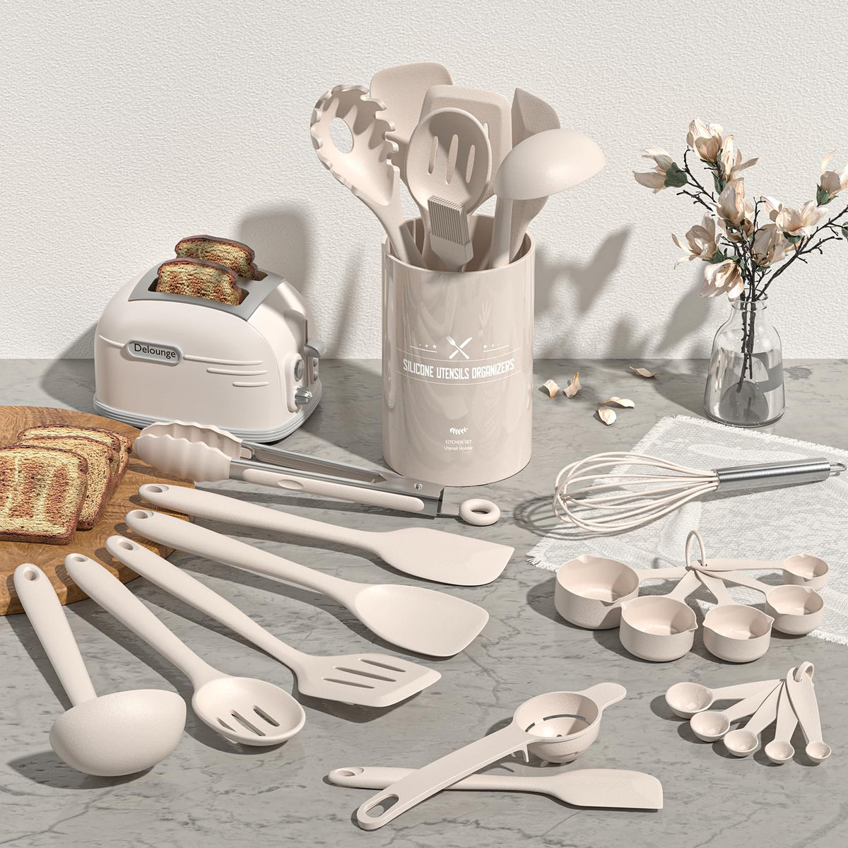 Umite Chef silicone ladle glides smoothly without scratching nonstick pans.