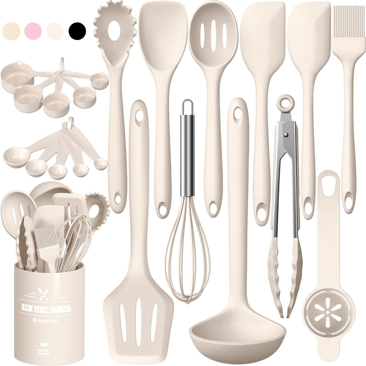 Umite Chef silicone utensils stand keeps tools organized and accessible.