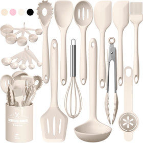 Umite Chef silicone utensils stand keeps tools organized and accessible.