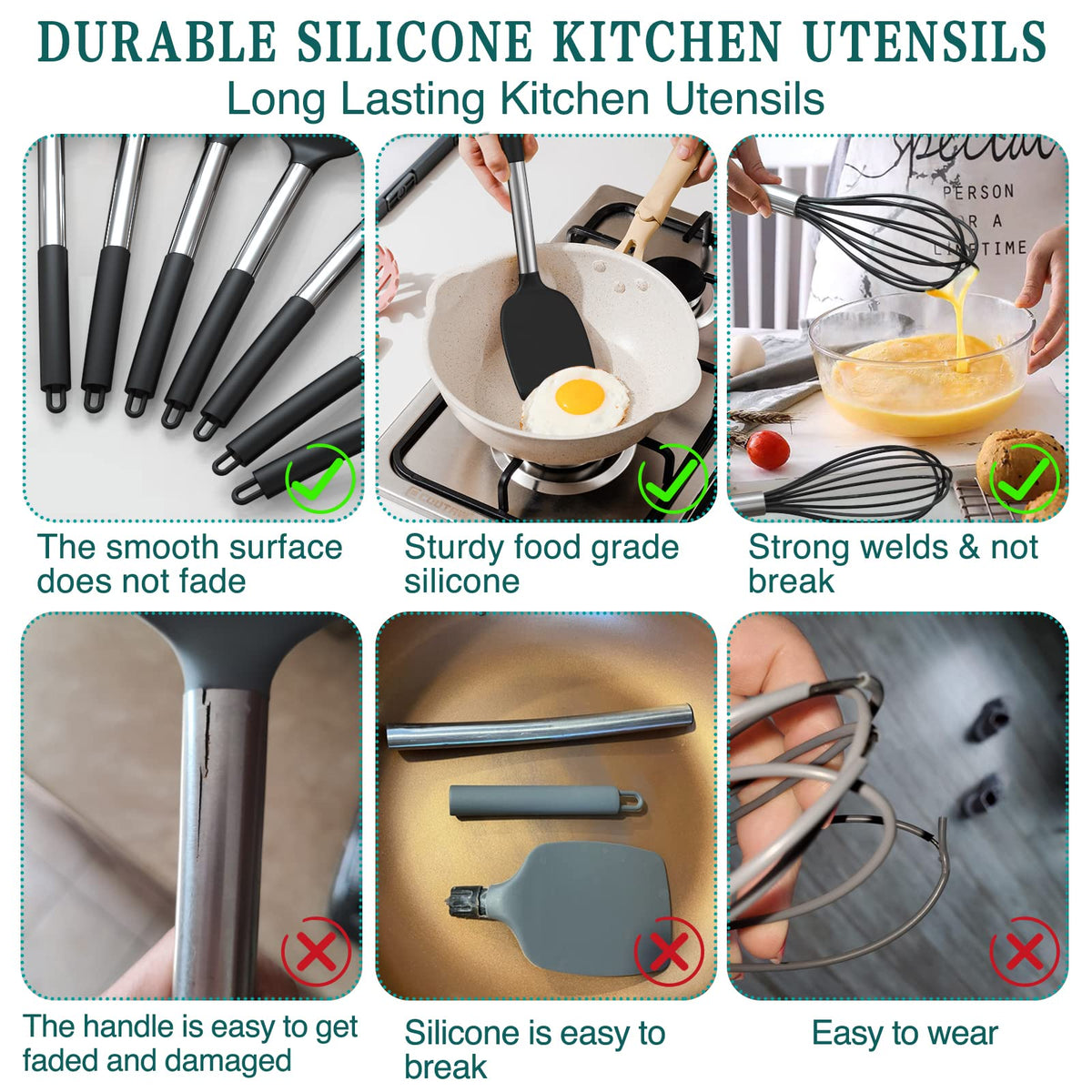 Umite Chef deep soup ladle for serving hot soups safely