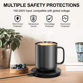 Underhub Embo temperature-control mug dock keeps beverages warm and ready for hours.