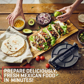 Uno Casa digital recipe ebook included with the press.
