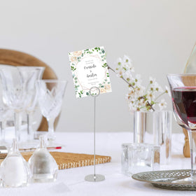 Urban Deco five-color table card holders for versatile styling.