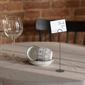 Urban Deco wedding decor table holders in action showcase elegant signage