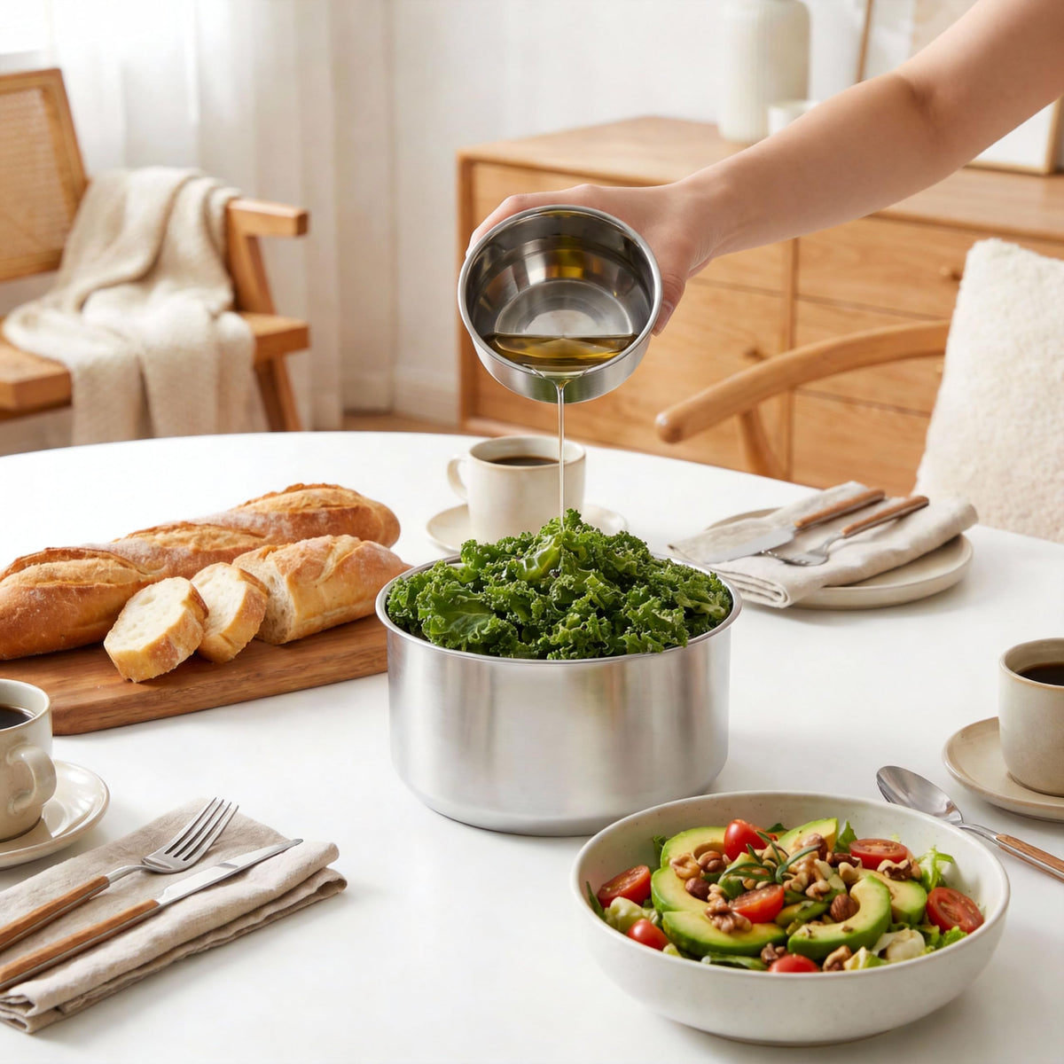 Urban Green dishwasher-safe design simplifies cleaning after meals.