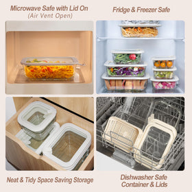 Urban Green dishwasher-safe glass containers for easy cleaning