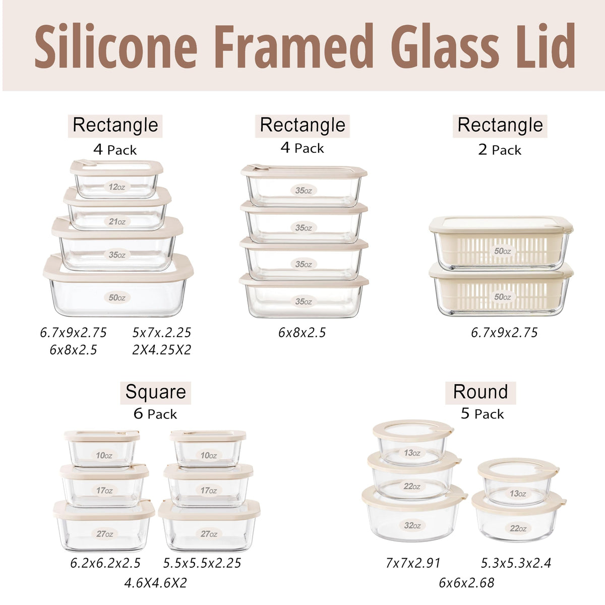 Urban Green microwave-safe glass container with lid