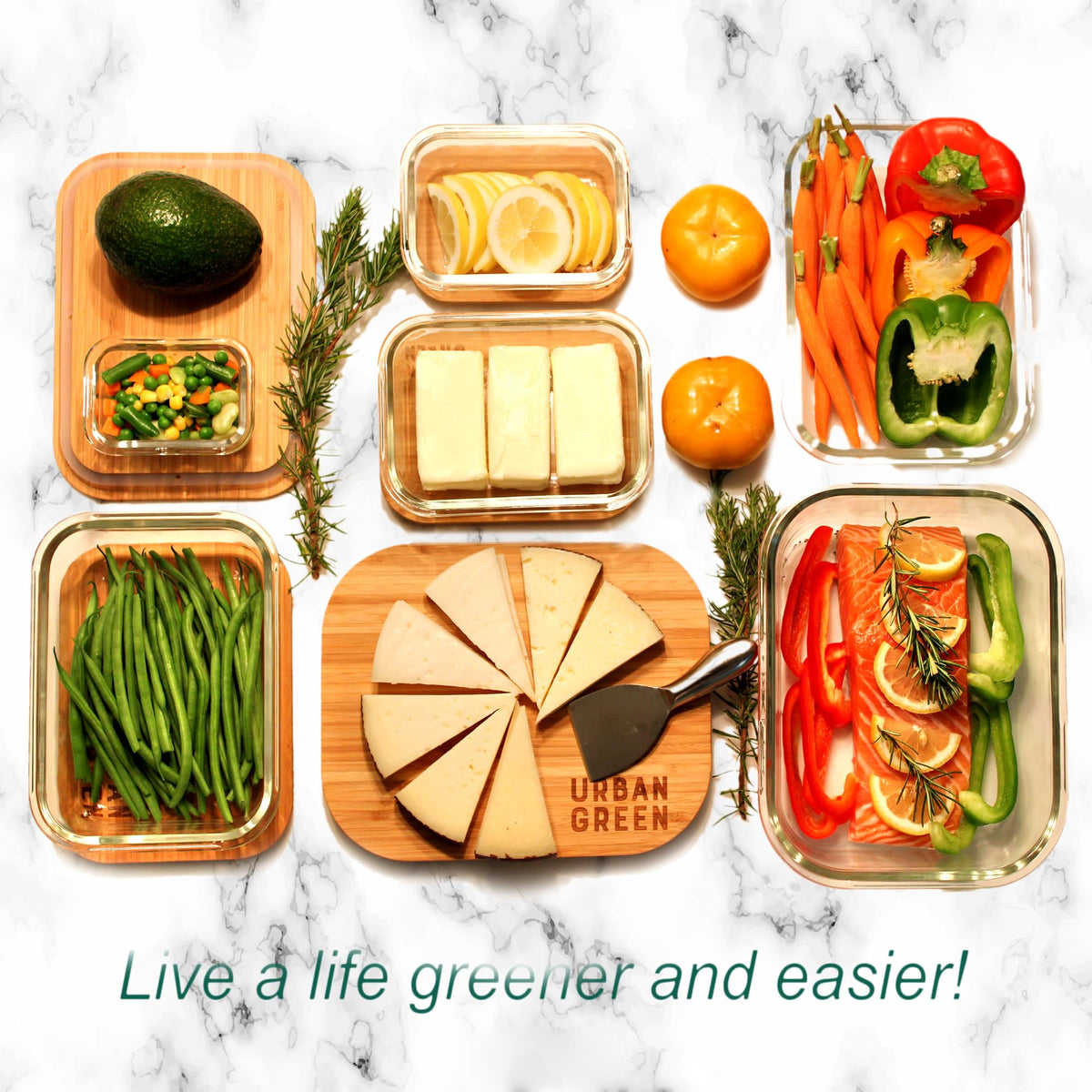 Urban Green two-pack XXLarge containers ready for family-sized meals.