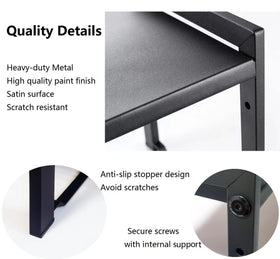 Urhomey plus satin finish metal detail adds sleek durability to any space.