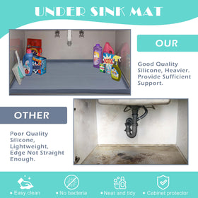 URMONA multipurpose under-sink organizer supports craft, DIY, and shelf lining tasks.