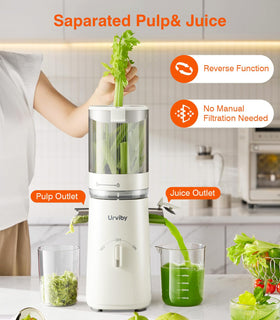 URVIBY wide-mouth design saves prep time by accepting whole fruits