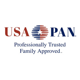 USA Pan 8x8 dimensions suitable for brownies and casseroles.