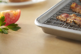 USA Pan Americoat nonstick coating enables easy release and quick cleanup.