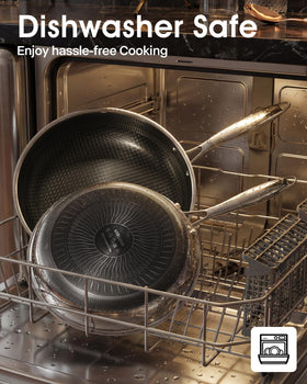 USELUCK dishwasher-safe pan simplifies cleanup after everyday meals