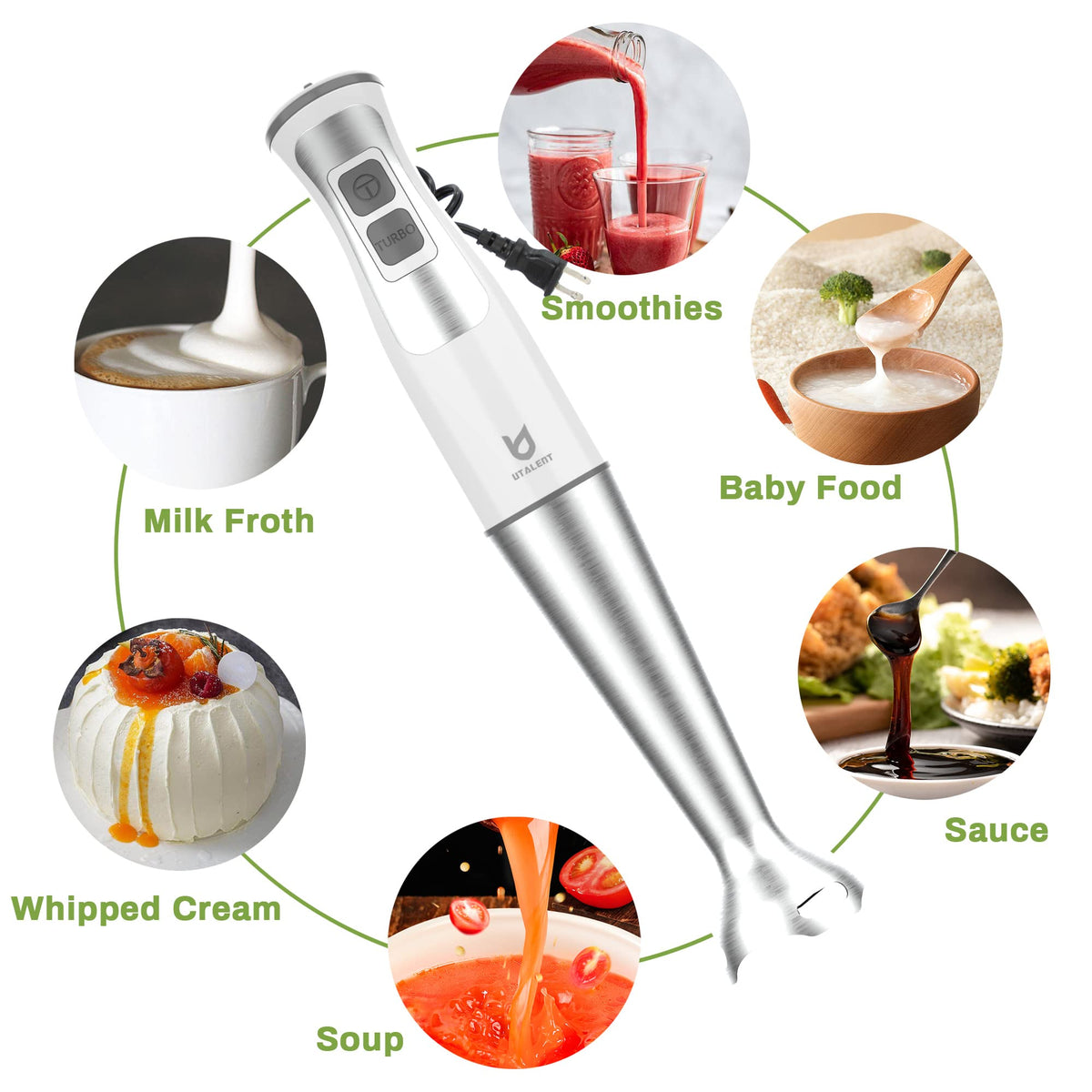 UTALENT egg whisk attachment for fluffy batters