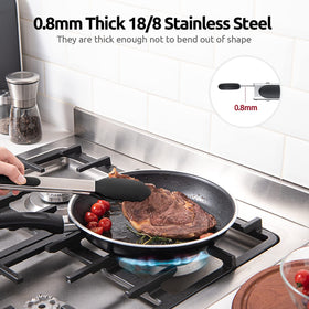 U-Taste heat resistance up to 600°F keeps performance during searing.