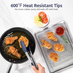 U-Taste 12-inch tongs reach across grills and serving platters.