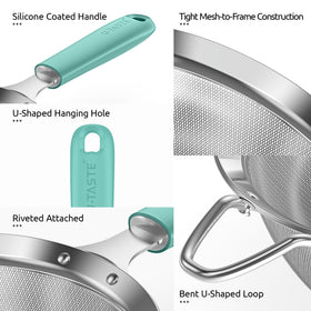 U-Taste bent U-end supports hands-free resting on containers