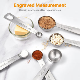 U-Taste one-third-tsp design supports consistent portions for sauces and spices