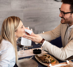 Utopia Home white napkins maintain a fresh appearance in high-traffic settings.