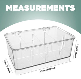 Utopia Home tea bag organizer with clear construction shows contents for quick access