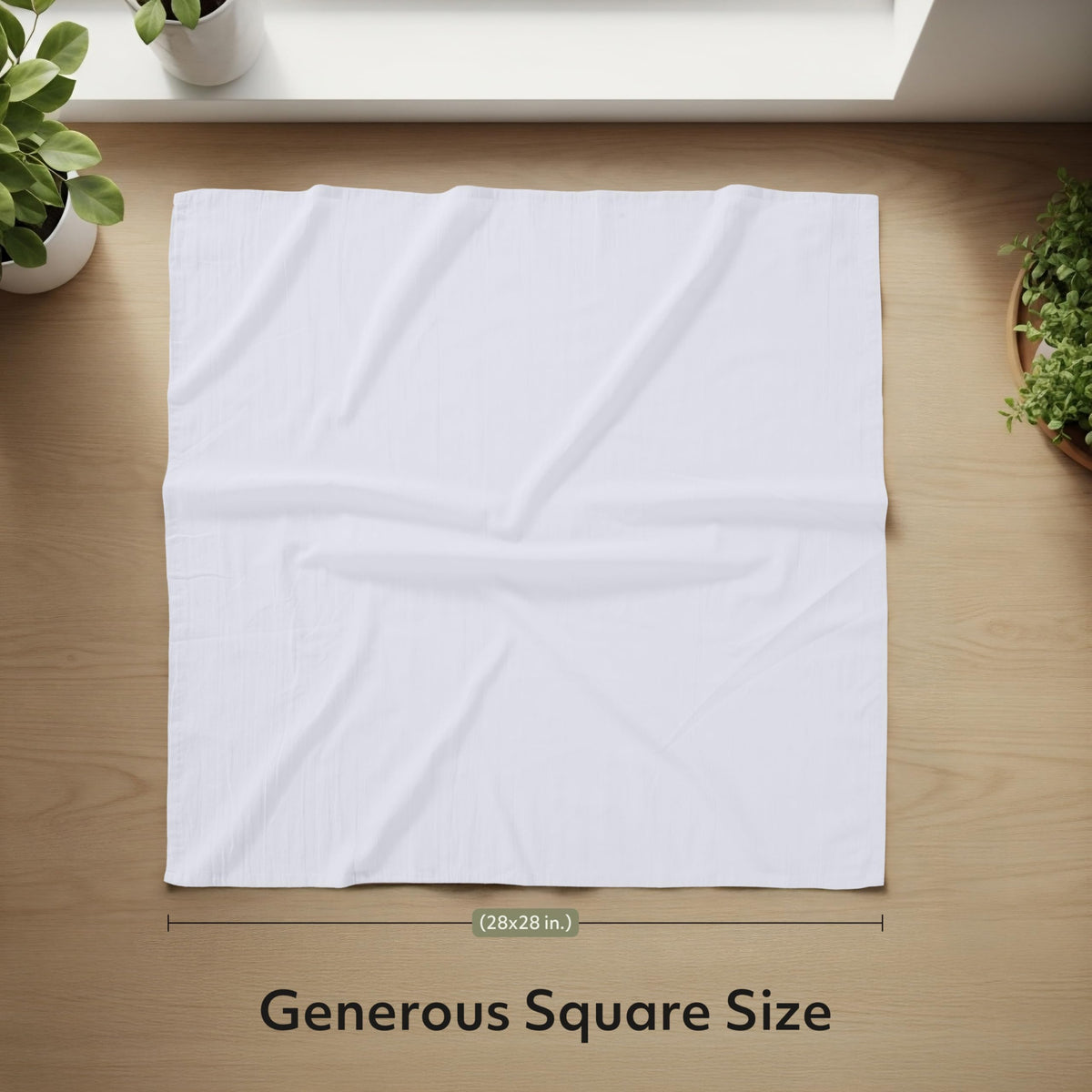 Close-up of Utopia Kitchen 100% cotton flour sack towel weave