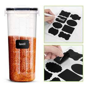 Utopia Kitchen cereal containers 4L set—durable plastic for long-lasting pantry storage