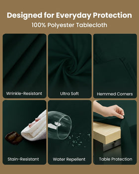 Utopia Kitchen crisp finish polyester for a polished table presentation