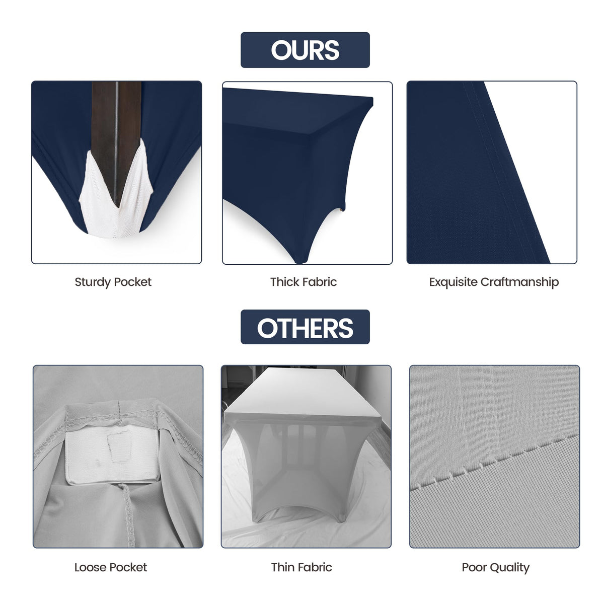 Utopia Kitchen easy-care tablecloth machine-washable for events.